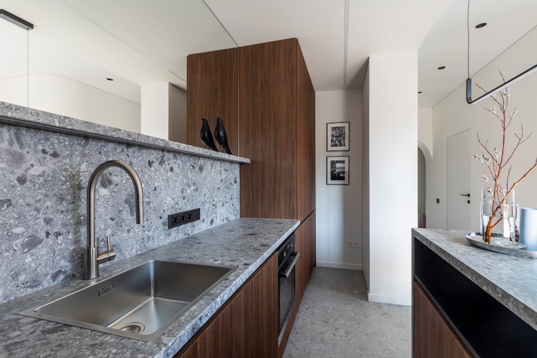 Granite and quartzite countertops in a Lakewood kitchen